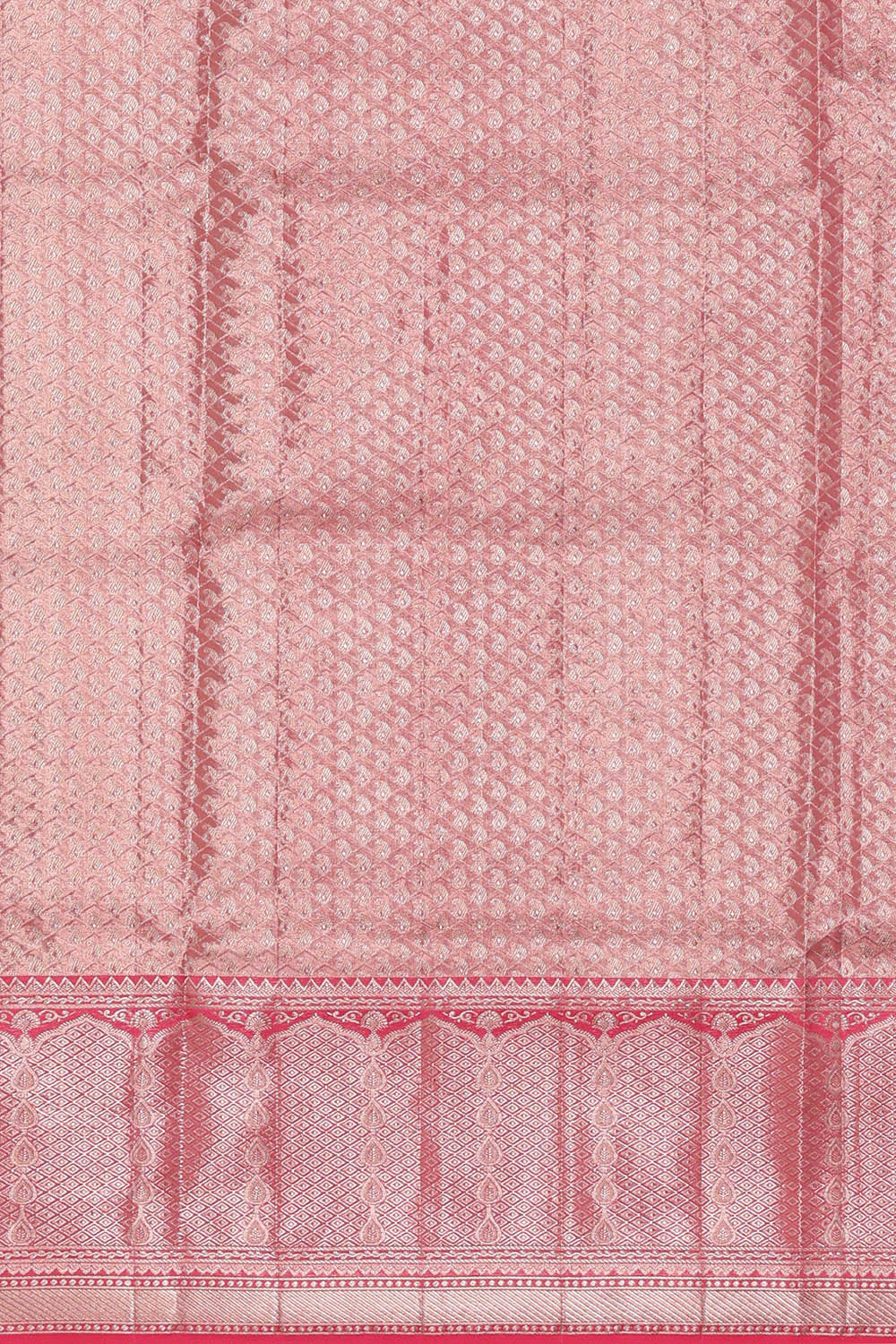 Image of Kanchipattu Sea Blue Brocade Saree